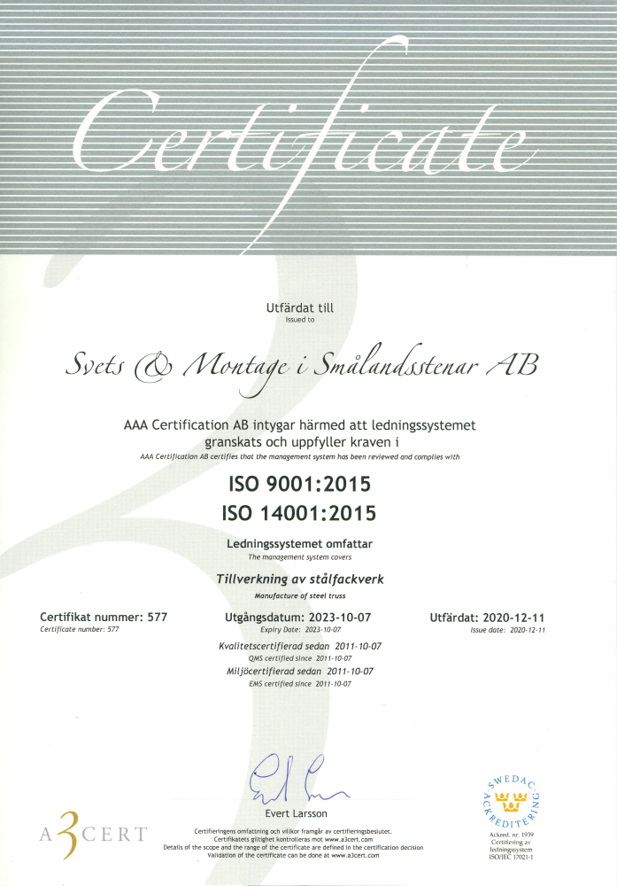 Certifikat ISO